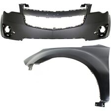 Front Bumper Cover and Left Fender Kit For 2010-2015 Chevrolet Equinox 2Pc picture