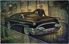 Out of Print Signed Keith WEESNER poster 53 Chevy Classic Custom Art picture