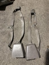 88-98 CHEVY SEAT BELT SET GREY EXTENDED CAB  SIERRA/SILVERADO BENDIX NICE OEM picture
