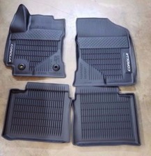 2014-2019 TOYOTA COROLLA FLOOR MATS RUBBER ALL WEATHER GENUINE OEM 4PC SET NEW picture