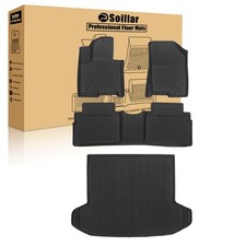 3D TPE Floor Mats & Trunk Cargo Liner Set Fits 2023-2026 Kia Sportage PHEV Black picture