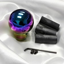 JDM Neo Chrome Ball Aluminum Manual MT Gear Stick Shift Shifter Knob Universal picture