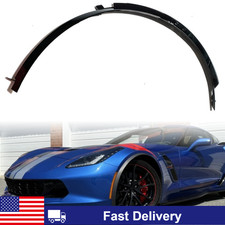2pcs Glossy Black Front Wheel Trim Fender Flares Kit For Corvette C7 2014-2019 picture