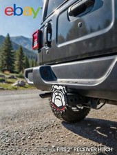 Georgia Bulldogs Football Tow Hitch Receiver Cover – Fits 2” Towing Truck SUV picture