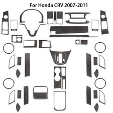 44Pcs For Honda CR-V CRV 2007-2011 Carbon fiber Interior Decor Kits Cover Trim picture