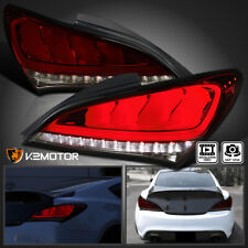 Red/Smoke Fits 2010-2016 Hyundai Genesis Coupe 2Dr LED Tail Lights Sequential picture