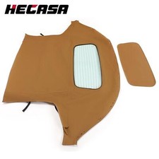 HECASA Tan Convertible Soft Top For Mazda Miata 90-97 99-05 with Glass Window picture