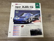 Hot Cars Street Racers Jaguar XJR-15 #33 Folder Brochure Spec Sheet picture