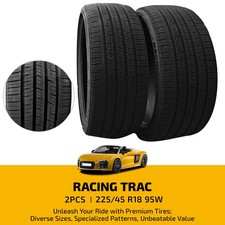 225/45ZR18 95W High Performance Tires 7.4mm 420AA for Passenger Cars Pair Tires picture