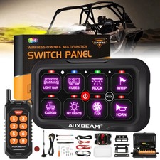AUXBEAM RC-800 RGB 8 Gang Switch Panel Remote Control LED Light Bar all vehicle picture