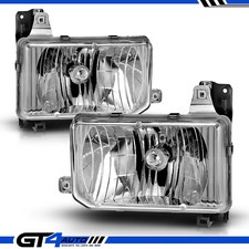 For 1987-1995 Pathfinder Crystal Chrome Euro Replacement Headlights Pair picture