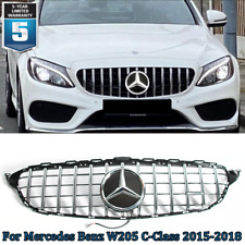 GTR Style Grille W/LED Emblem For Mercedes Benz C-Class W205 C300 C250 2015-2018 picture