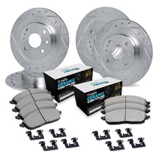 For Peugeot 405 89-91 Brake Rotor Set eLINE Series Drilled & Slotted Front & picture