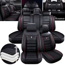For 03-24 Toyota Car Seat Cover 5-Seat Full Set Leather Front & Rear Protectors picture