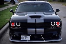 NEW OneUpLighting RGBW Demon Eye Bluetooth Universal Fitment LED Headlights picture