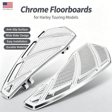 Chrome Front Driver Floorboards Foot Pegs For Harley Touring Trike 1980–2025 picture