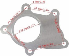 For T3 T4 T04E Hybrid Steel 5 Bolt Flange Turbo Outlet Exhaust Pipe Gasket picture