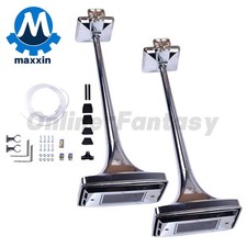 Pair Roof Mount High Tone Air Horn & Base Mount For Peterbilt Kenworth Mack Ford picture