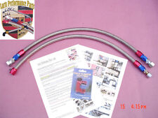 1986-1989 Porsche 944na 944 non Turbo , Stainless Steel Braided Fuel Lines 2 PCS picture