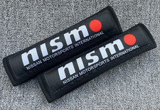 JDM NISMO BLACK RACING EMBROIDERY COMFORT SHOULDER SEAT BELT PAD picture