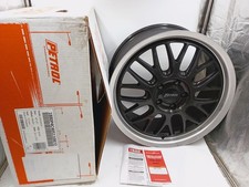 PETROL 18X8 5X110 40MM GLOSS BLACK W/MACHINED CUT LIP WHEEL 1880P4C405110B72 picture