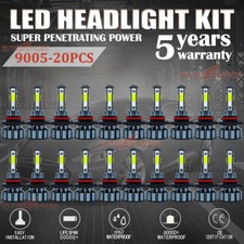 20x 4-SIDE 9005 LED Headlight Bulbs Conversion Kit High Beam White Super Bright picture