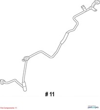 2012-2015 Jaguar XKR-S Air Conditioning Hose C2Z16278 picture