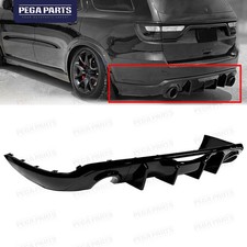 Rear Bumper Diffuser For 2011-26 Dodge Durango R/T SRT V2 Glossy Black Shark Fin picture