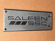 NOS 1989 FORD MUSTANG SALEEN SSC UPPER INTAKE MANIFOLD PLAQUE EMBLEM - WOW picture
