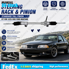 For 1979-1993 Ford Mustang Manual Steering Rack & Pinion Standard Tall Pinion picture