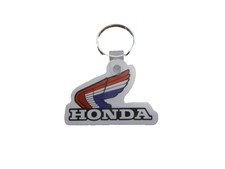 Honda Red White Blue Wing Retro Vintage Motorcycle Keychain Key Chain ATC XR CR picture