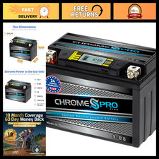 High-Performance 12V 8Ah Gel Battery - 120 CCA, LCD Display, Fits ATV, Motorcycl picture