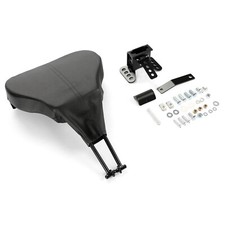 Black Plug-In Rider Backrest Pad For Harley Touring Street Road Glide 1988-2023 picture