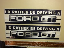 RARE Ford GT 2005/06Bumper Stickers SET of 2 - NEW MINT Condition  picture