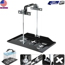Adjustable Car Storage Battery Holder Tray + Hold Down Clamp Bracket Universal picture