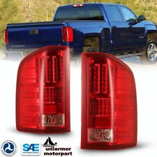 For 07-13 Chevy Silverado 1500 2500HD 3500HD LED Tail Lights Rear Lamps Red L+R picture