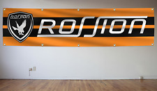 Rossion Flag Banner 2x8Ft Q1 American Car Motorsport Car Racing Garage Decor picture