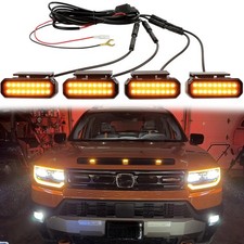 4PCS Amber/White LED Grille Grill Light Kit Raptor For Honda Passport TrailSport picture