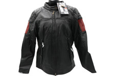 97028-23VW NWT HARLEY-DAVIDSON WOMENS LTHR JACKET NOSTALGIA TRIPLE VENT LARGE picture