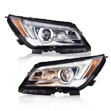 Fit For 2014-2016 Buick LaCrosse Halogen Clear Projector Headlights w/ LED DRL picture