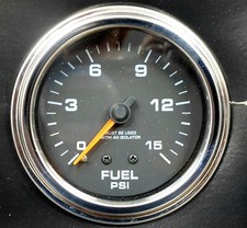 Marshall Comp II 3017  Mecanical Fuel Pressure Gauge 2 5/8