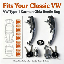 Door Handle Lock Set Door Handle Ignition Trunk Lid for VW Beetle 113898205M picture