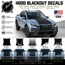 Hood Blackout Racing Stripe Decal Graphics for 2022-2026 Hyundai Santa Cruz picture
