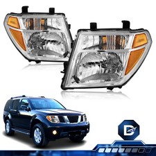 For 2005-2008 Nissan Frontier 05-07 Pathfinder Halogen Chrome Headlights Pair  picture