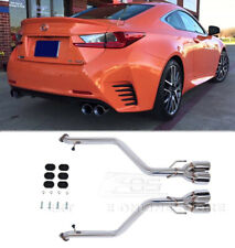 Axle Back Quad Tips Exhaust For 15-20 Lexus RC200t RC300 RC350 Muffler Delete  picture