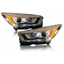 For 2017 18 19 Ford Escape Halogen Headlights Headlamps w/ LED DRL Left & Right picture