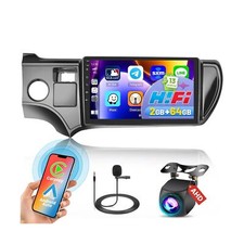 [2G+64G] Hikity Android 13 Stereo for Toyota Prius C 2012-2014, 9 Inch Touch ... picture
