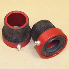 TEN FACTORY OUTER AXLE TUBE SEALS FITS JEEP DANA 30 44 FRONT WRANGLER - RED picture