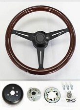 69-93 Oldsmobile Cutlass 442 98 Mahogany Wood Black Line Grip Steering Wheel 15
