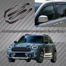 In-Channel Vent Window Rain Visors Wind Snow Guards Fits Mini Countryman 2017-24 picture
